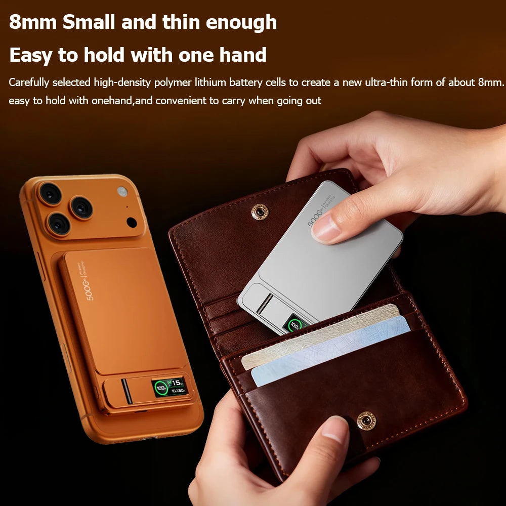 OmniPower 10K: Ultra-Slim Magnetic Power Bank 3-1 for iPhone