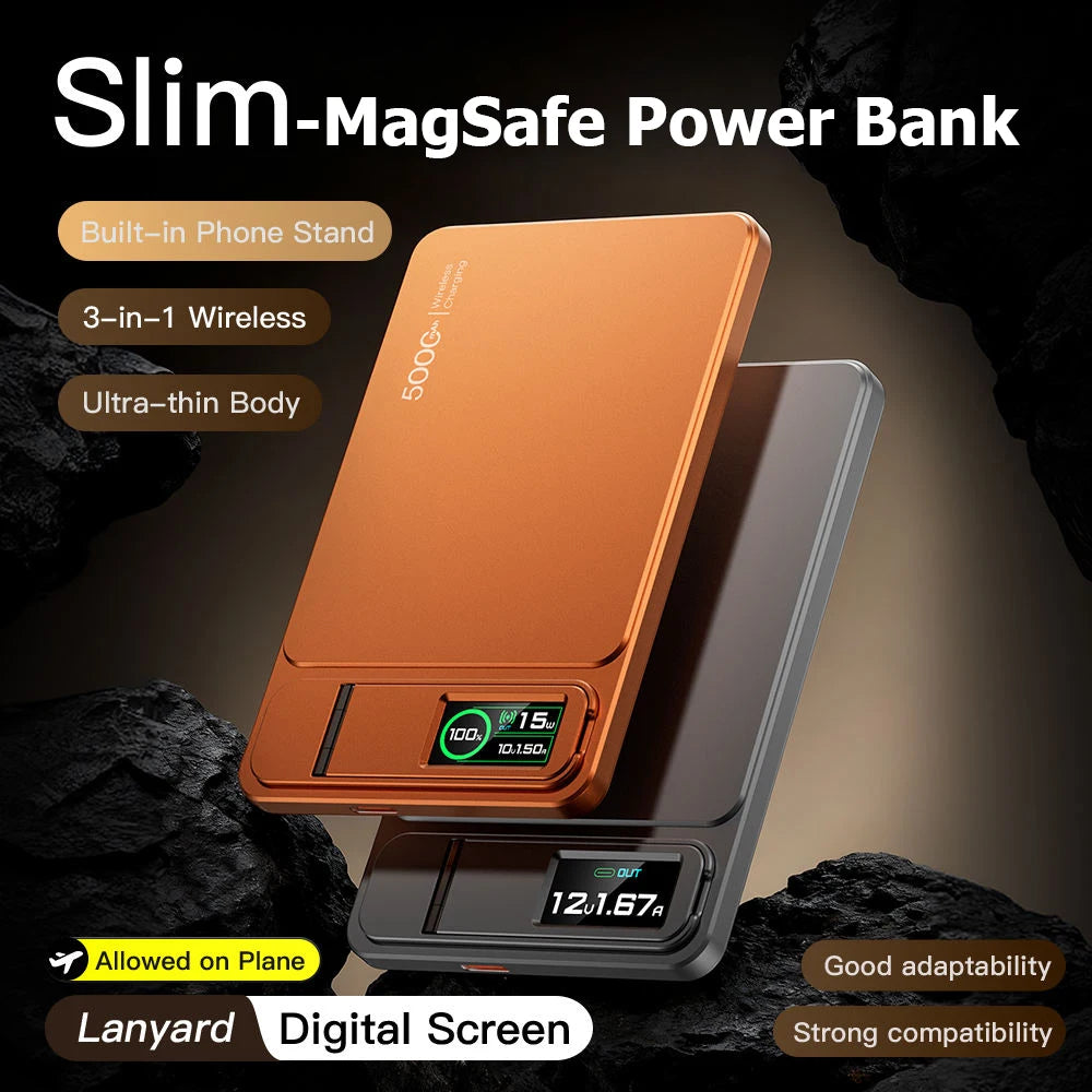 OmniPower 10K: Ultra-Slim Magnetic Power Bank 3-1 for iPhone