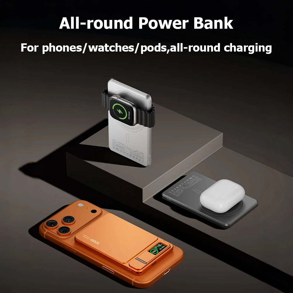 OmniPower 10K: Ultra-Slim Magnetic Power Bank 3-1 for iPhone
