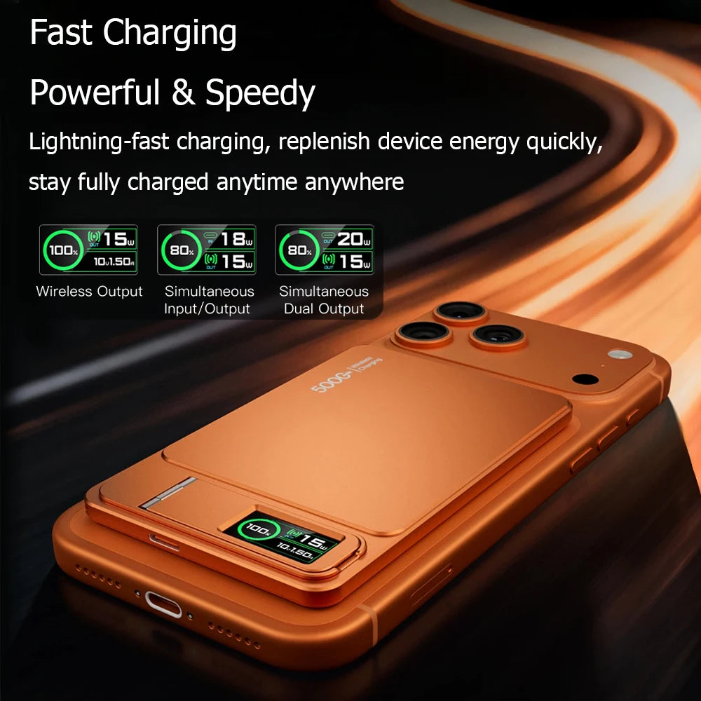 OmniPower 10K: Ultra-Slim Magnetic Power Bank 3-1 for iPhone